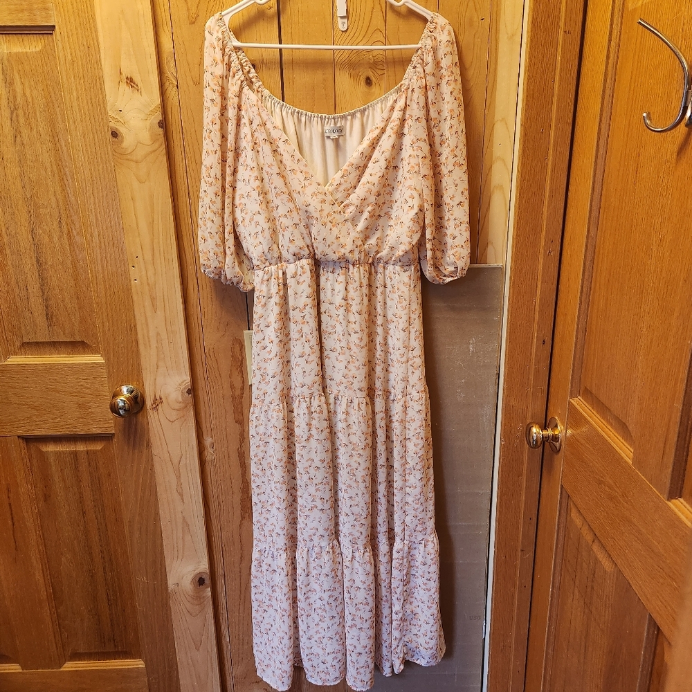 Light pink floral dress